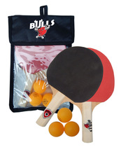 Wood +Rubber Table Tennis Set, Color : Customized Colors