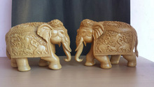 Wood Art Elephant Statue, Model Number : ART-WH-5