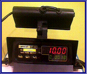 Electronic Taxi Fare Meter, Color : Black