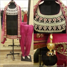 Embroidered Designer Punjabi Suit, Packaging Type : Poly Bag