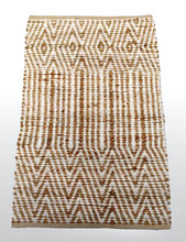 Chevron Hemp Carpet, Size : Customized Size