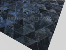 Chevron Leather Rugs, Size : Customized Size