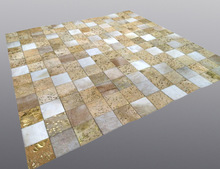 SGE Hair On Lather Gold Foil Leather Carpet, Size : Customized Size