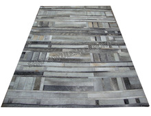 SGE Ivory Leather Rug, Size : Customized Size