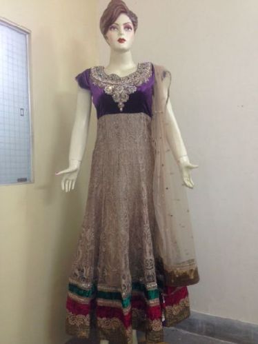 Ethnic Exports Anarkali Churidar Suit, Age Group : Adults