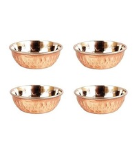 Metal Copper Serving Hammered Bowl, Size : Custom Size