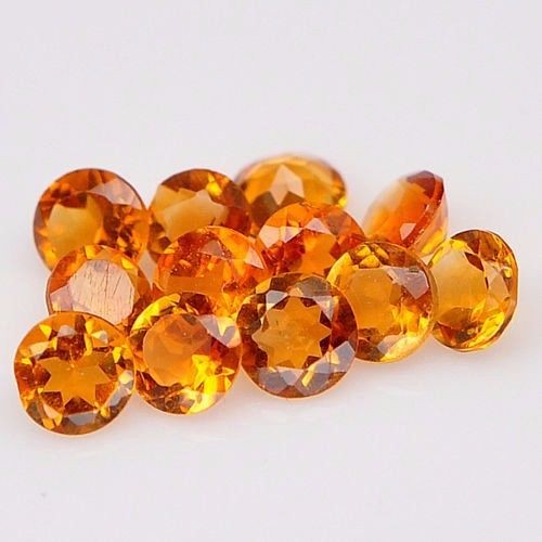 Citrine Yellow Gemstone, Shape : Round