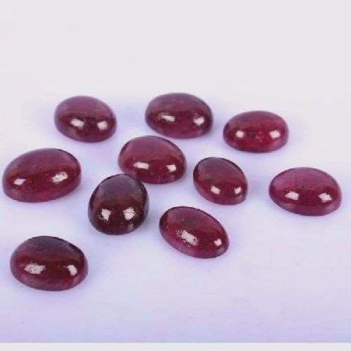 Ruby Cabochon Oval Red Gemstone