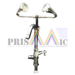 Stainless Steel Faucet Mounted Eyewash, For Laboratories, Mobile Locations Etc