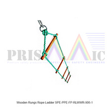 Wooden Rungs Rope Ladder