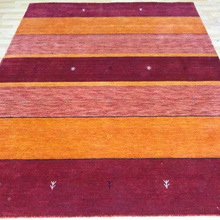 QNS Rectangle Hand Loom Woolen Carpet, For Bedroom, Pattern : Cut Pile