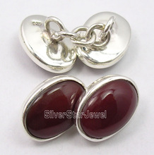 RED CARNELIAN MODERNISTIC Cufflinks