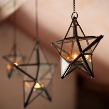 Metal Star Hanging Lantern