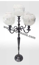 Metal Crystal Floor Candelabra, For Weddings