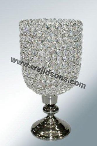 Metal Crystal Vase