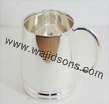 Metal Silver Plated Mug