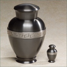 Metal Carved Wood PET Urns, Color : Silver /gold