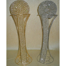 CANDELABRA Crystal Candle Stand, For Weddings, Color : Silver/Golden