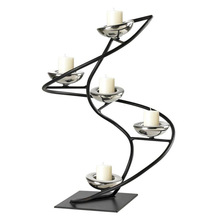 Metal Wedding Tall Table Centerpieces, Color : Black