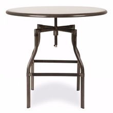 Metal Adjustable Height Cafe Table, Color : Natural