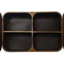 Metal Cabinet Storage Brass Plated