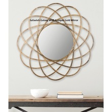 Metal Mirror Industrial Style Furniture, Color : Gold Black