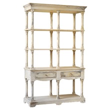 Shabby Chic White Wash Bookcase