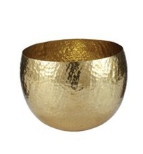 KS INTERNATIONAL Hammered Brass Bowl