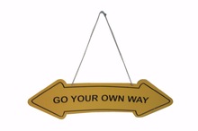 KSI Metal Hanging Garden Signs, Color : Yellow 