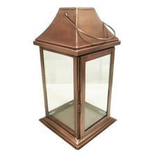 Iron and Glass Candle Lantern, For Home Decoration