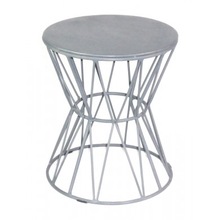 White Iron Stool, Size : Standard