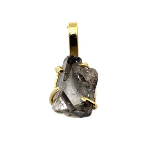 Zeva Jewels Brass Herkimer Pendant