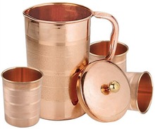 HERITAGE Copper Lemon Jug Set, Feature : Eco-Friendly