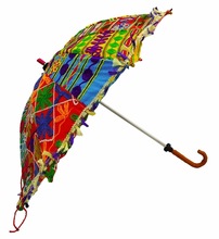 100 % Cotton Rajasthani Decor Umbrellas, Color : Customized Color