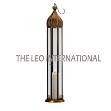 Brass Antique Tall Moroccan Lantern, For Home Decoration, Size : STANDARD