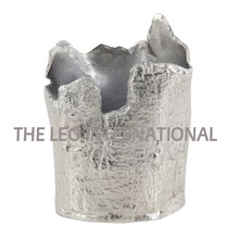 Broken Look Raw Polish Metal Vase, Style : AMERICAN STYLE