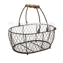 Decorative Metal Wire Fancy Colour Basket, For Food, Feature : Eco-Friendly