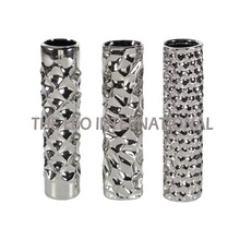 Designer Pattern Bottle Look Metal Flower Vase