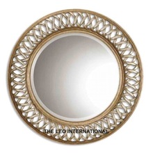 METAL Designer Round Wall Mirror, Size : CUSTOMISED