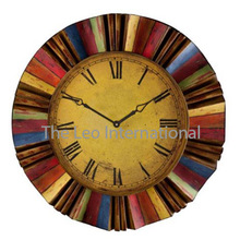 Resin Designer Wood Wall Clock