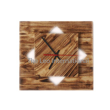 Mango Wood Contemporary Style Wall Clock, Display Type : Needle