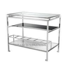 METAL Stainless Steel Console Table, For Garden Set, Size : 60 CM