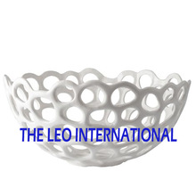 ROUND White Color Metal Fruit Bowl, Size : CUSTOMISED