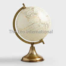 White Map Ball Globe