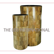 Wooden Vase, Size : STANDARD