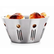 Spring Stainless Steel Bread Basket, For Food