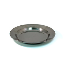 Round Shape Zebra Stainless Steel Soup Plate