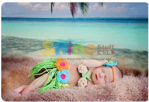 Woolen Grass Skirt, Size : Newborn / Hundred Days