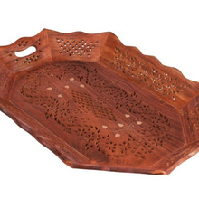 Coffee Serving Tray, For Tableware, Color : Brown