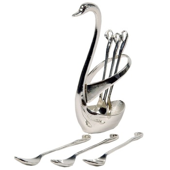 Greentouch Crafts Silver Polished Swan Statue, Feature : Eco-Friendly, Stocked